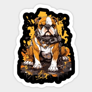 Intense Bulldog Rage Sticker